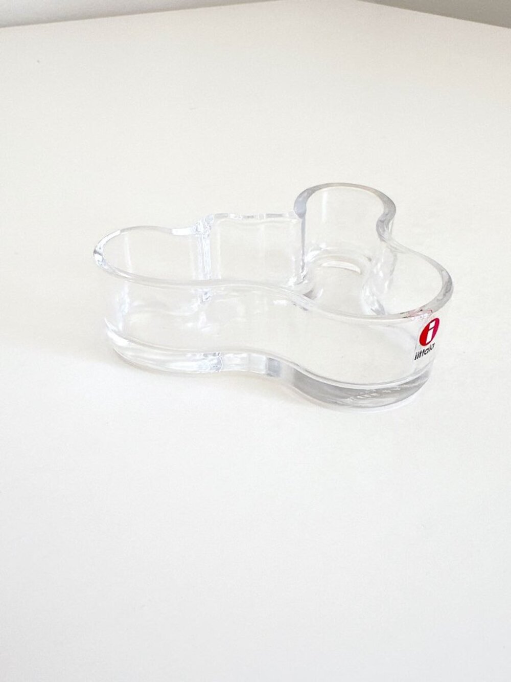 VINTAGE ALVAR AALTO IITTALA CLEAR GLASS SAVOY BOWL (small) - Picture 4 of 10
